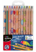 Kredki trójkątne Jumbo Eko 12 kolorów KIDEA