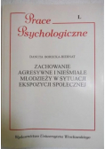 Zachowanie agresywne i nieśmiałe młodzieży w sytuacji ekspozycji społecznej