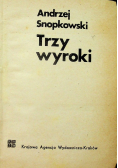 Trzy wyroki