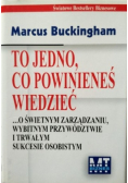 To jedno co powinieneś wiedzieć