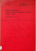 Szkoły kolonie Uniwersytetu Krakowskiego 1588 - 1773