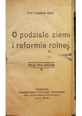 O podziale ziemi i reformie rolnej 1920 r.