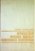 Uproszczony rysunek roboczy konstrukcji żelbetowych