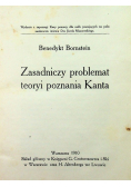 Zasadniczy problemat teoryi poznania Kanta 1910 r.