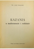 Kazania o małżeństwie i rodzinie