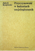 Przyczynowość w badaniach socjologicznych