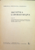 Akustyka laboratoryjna Część II