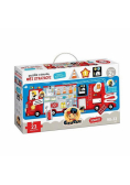 Puzzle z dziurką Wóz strażacki 2+