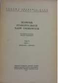 Słownik staropolskich nazw osobowych