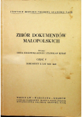 Zbiór dokumentów małopolskich część V