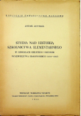 Studia nad historia szkolnictwa elementarnego