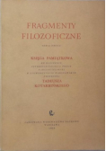 Fragmenty filozoficzne
