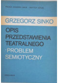 Opis przedstawienia teatralnego Problem semiotyczny