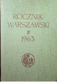 Rocznik Warszawski IV 1963