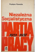 Niezależna Socjalistyczna Partia Pracy 1921 - 1937