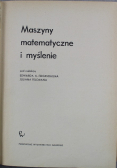 Maszyny matematyczne i myślenie