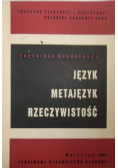 Język Metajęzyk Rzeczywistość