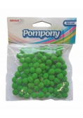 Pompony zielone 10mm 100szt