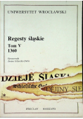 Regesty śląskie tom V 1360