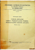 Funkcje zespolone Szeregi i przekształcenia Fouriera Przekształcenie całkowe Laplacea