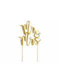 Topper na tort Mr&Mrs 25,5cm