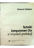 Techniki komputerowe CAx i inżynierii produkcji