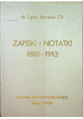 Zapiski i notatki 1881 - 1913