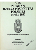 Spis Ziemian Rzeczypospolitej Polskiej w roku 1930 Województwo warszawskie