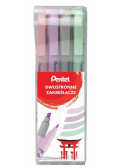 Zakreślacz dwustronny pastel 4 kolory PENTEL