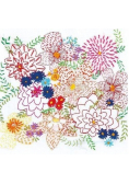 Karnet kwadrat z kopertą Bright Bouquet