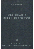 Obliczanie belek ciągłych