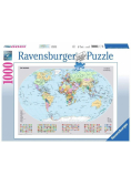 Puzzle 1000 Polityczna mapa świata