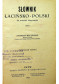 Słownik łacińsko -  polski 1927 r