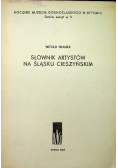 Słownik artystów na Śląsku Cieszyńskim