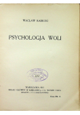 Psychologja woli 1915 r.