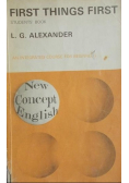 First things first Students book An Integrated Course for Beginners
