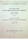 Słownik łaciny średniowiecznej w Polsce Tom V zeszyt 2