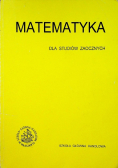 Matematyka dla studiów zaocznych