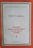 Z dziejów Form Artystycznych w Literaturze Polskiej