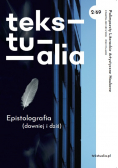 Tekstualia Palimpsesty Literackie Artystyczne Naukowe Kwartalnik nr 2