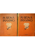 Platona Państwo tom I i II 1948 r.