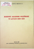 Rozkwit Akademii Wileńskiej w latach 1600 - 1655