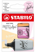 Zakreślacz Boss Mini Pastellove 3 kolory STABILO