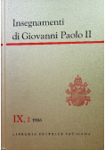 Insegnamenti di Giovanni Paolo II Tom IX Część 2 1986