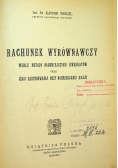Rachunek wyrównawczy wedle metody najmniejszych kwadratów 1923 r.