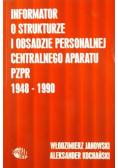 Informator o strukturze i obsadzie personalnej centralnego aparatu PZPR 1948-1990