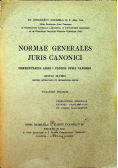 Normae generales juris canonici Volimen Primum 1949 r.