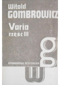 Varia, Część III