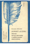Powrót autora Renesans narracji auktorialnej w polskiej powieści międzywojennej