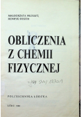 Obliczenia z chemii fizycznej
